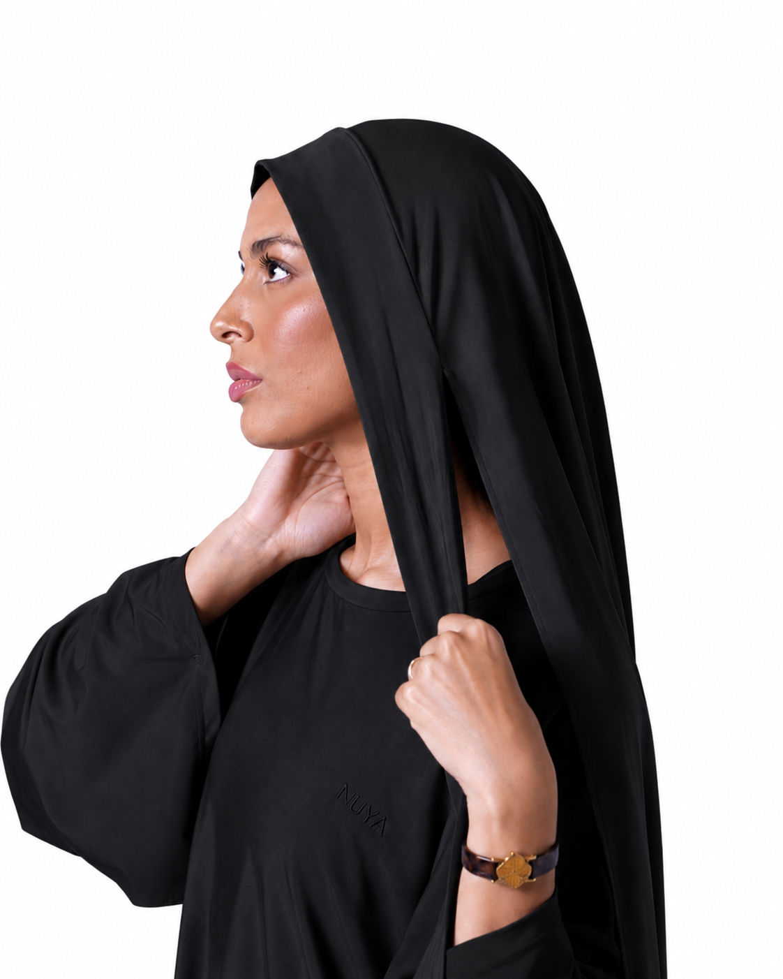Hijab de bain à nouer-Noir