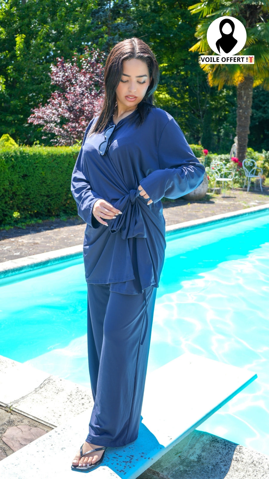 Burkini Noeud Bleu Nuit