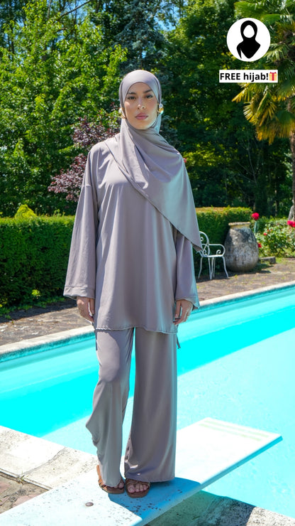 Classic taupe burkini