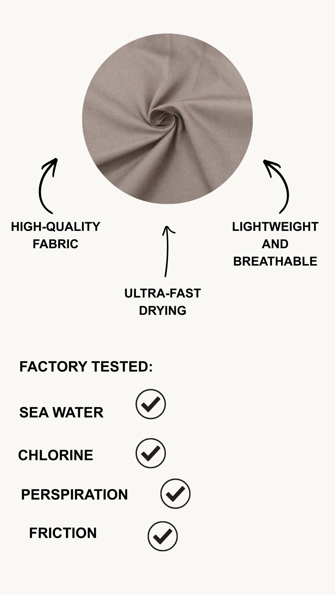 Classic taupe burkini