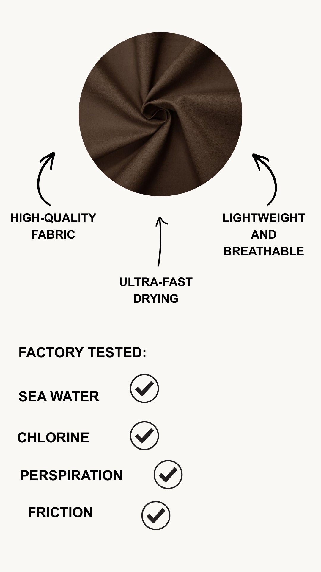 Brown Bow Burkini